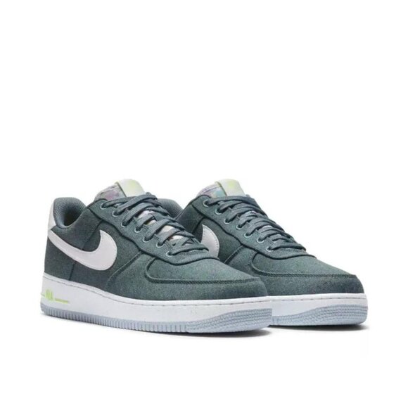 Nike Air Force 1 07 Shoes Recycled Canvas Ozone Blue CN0866-001 Mens